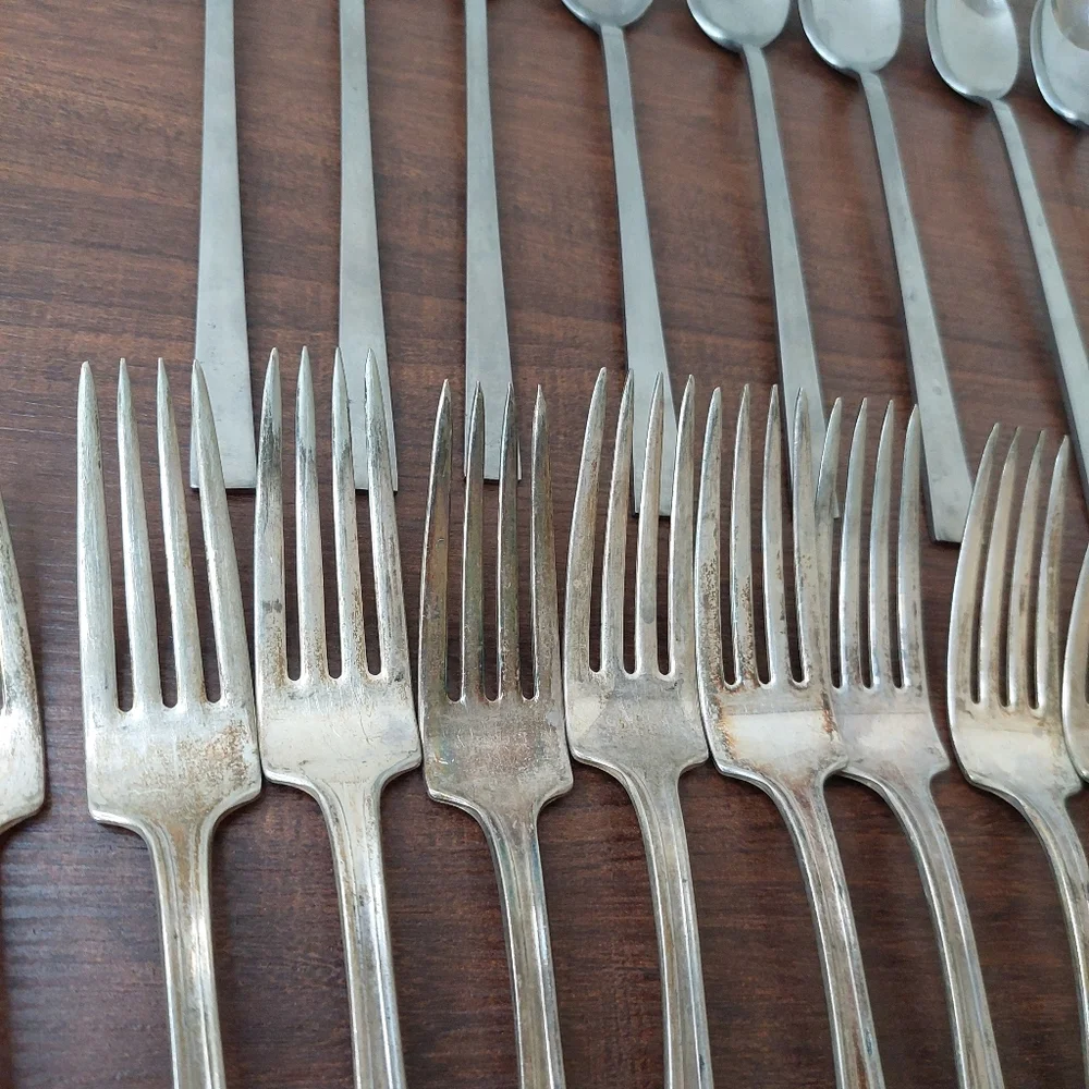 Vintage NSC EPNS Forks And‎ Swendia Stainless Spoon